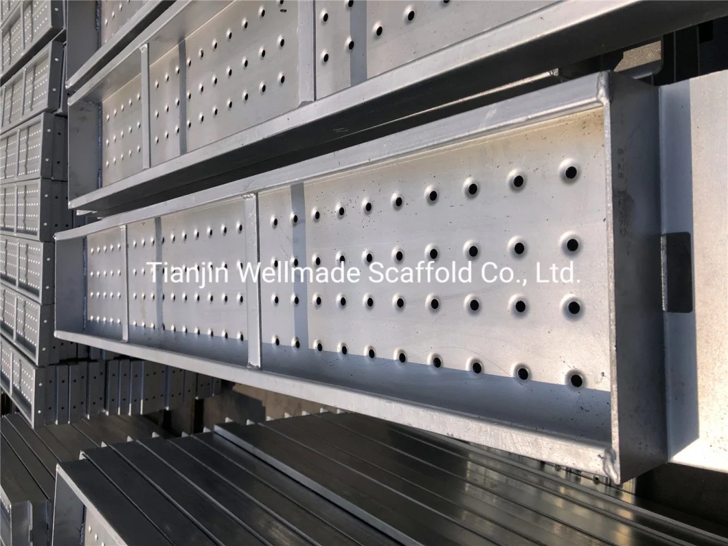 Construction Galvanized Scaffolding Boards Walking Platform Metal Deck Steel Plank