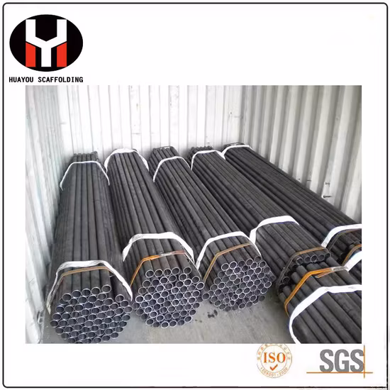 ERW Бесшовная горячесварная оцинкованная стальная труба для строительных лесов